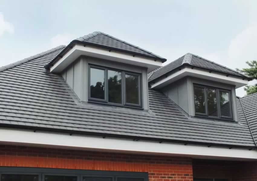 hipped pitched roof dormer windows