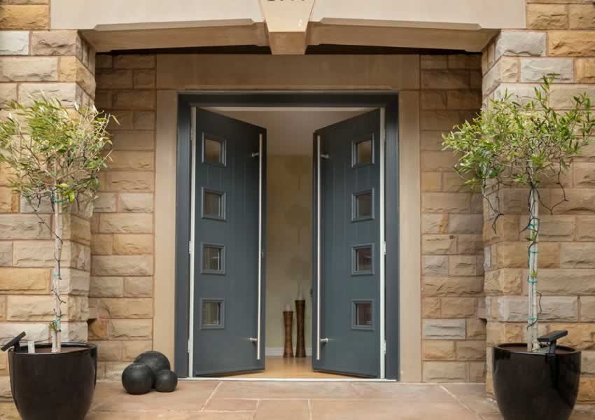 modern french doors