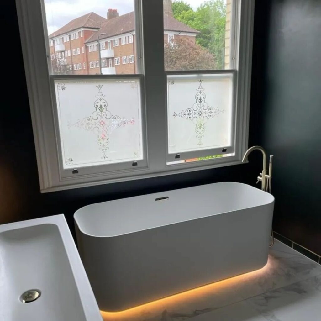 green spa like bathroom 4