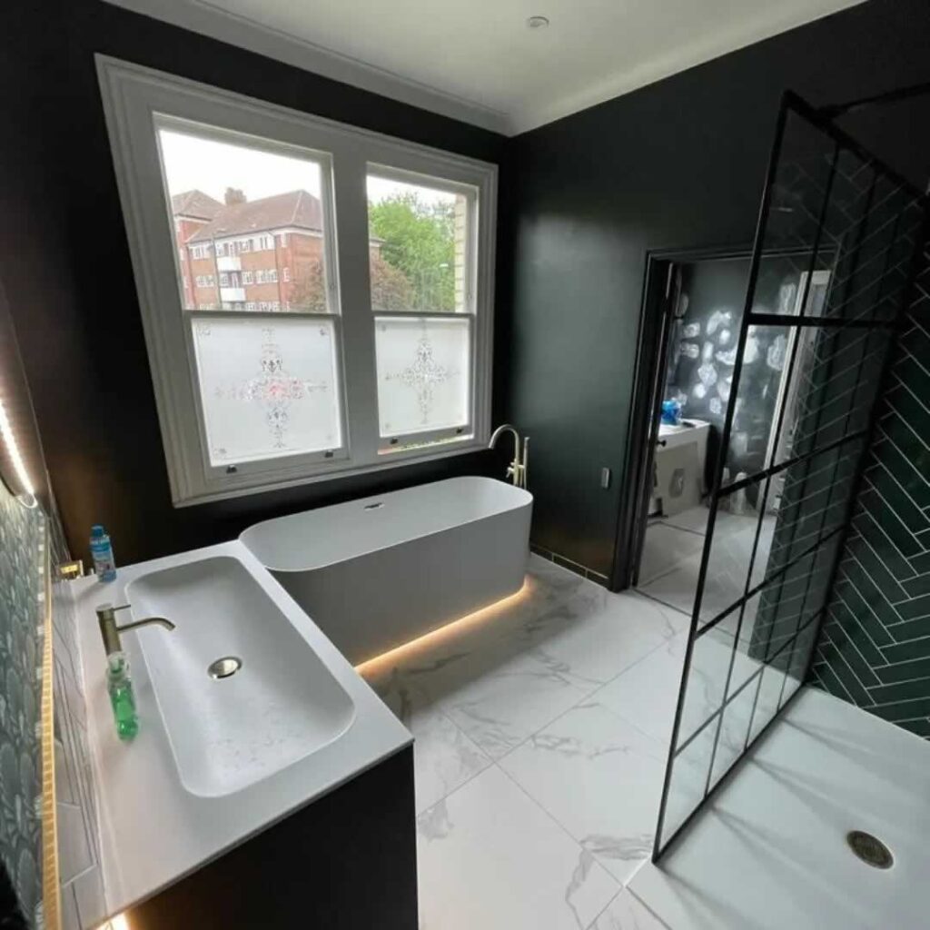 green spa like bathroom 5