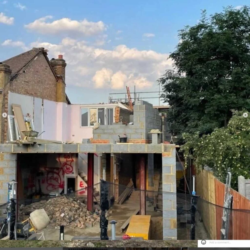 new rear extension rebuild1