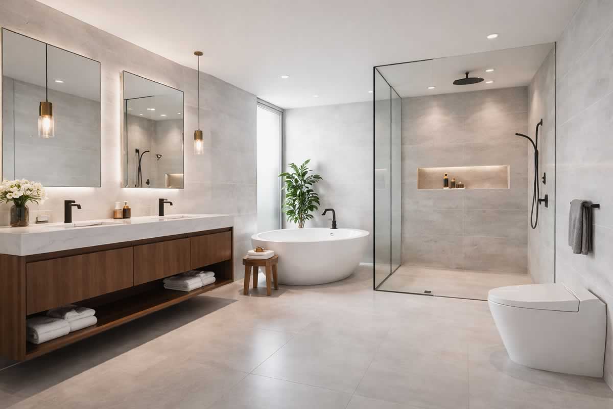 canary wharf flat bathroom 2025 6