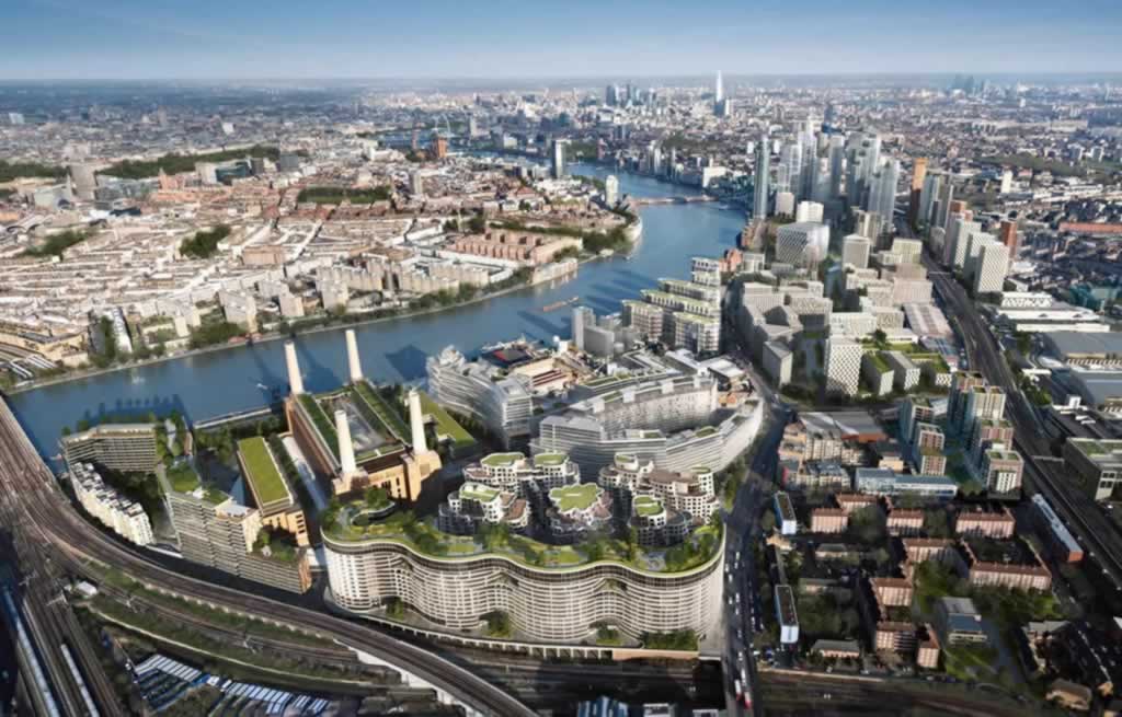 Wandsworth, battersea 9 elms aerial