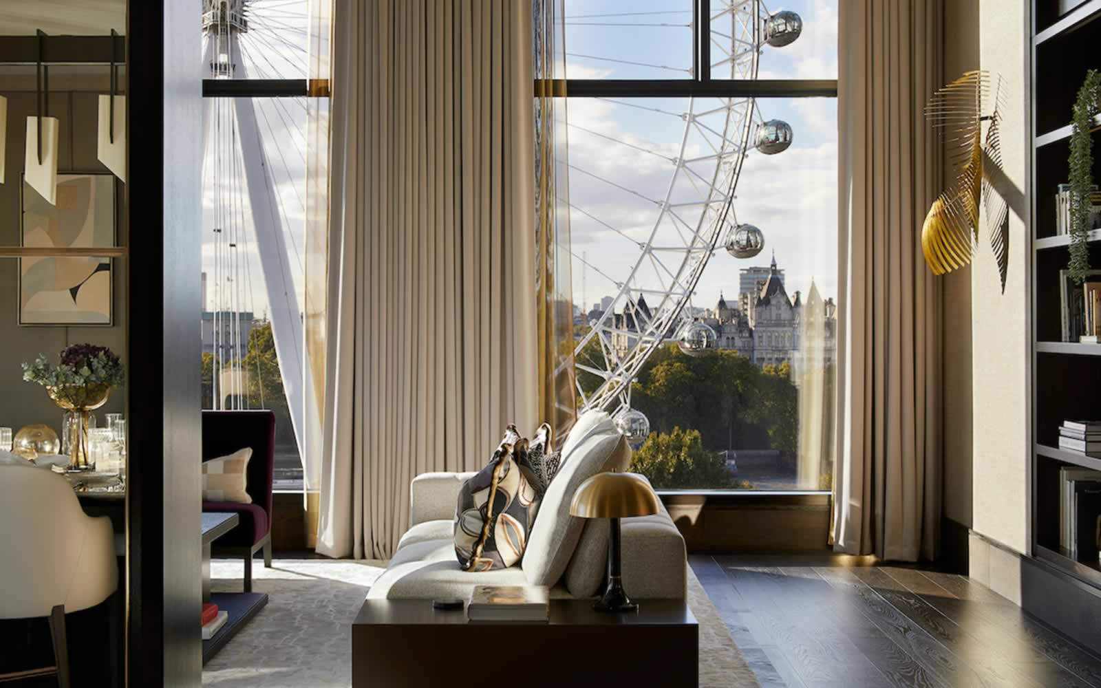 high rise apartmen balcony london eye
